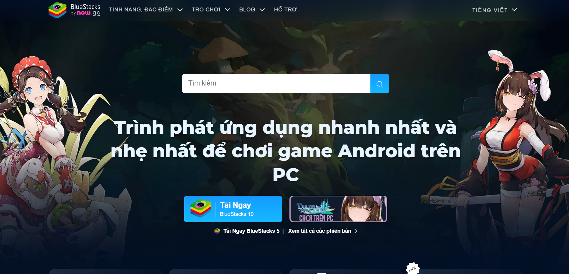 Nhấn vào tải ngay bluestacks 10